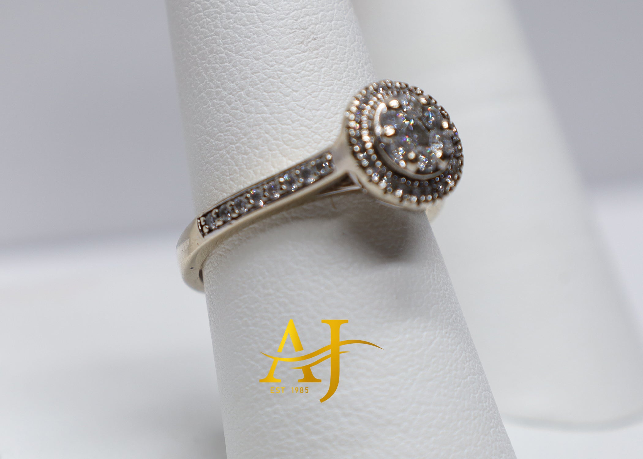 14KT Halo Diamond Engagement Ring