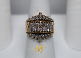 14KT Crown Diamond Ring