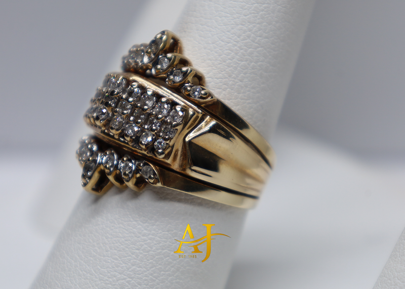 14KT Crown Diamond Ring