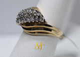 14K Cluster Diamond Ring