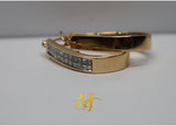 Aros con diamantes de 14 kt