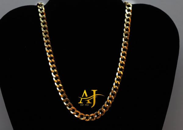 14KT 6MM Semi-Hollow Cuban Link