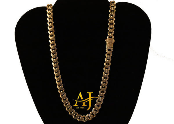 14KT 8MM Miami Cuban Link Chain