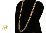 14KT 8MM Miami Cuban Link Chain