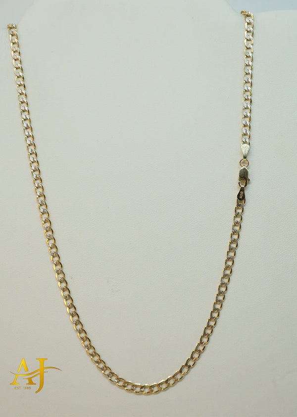 14K 4 MM Cuban Link Diamond Cut