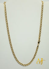 14K 4MM Semi-Hollow Cuban Link