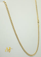 14K 4MM Semi-Hollow Cuban Link