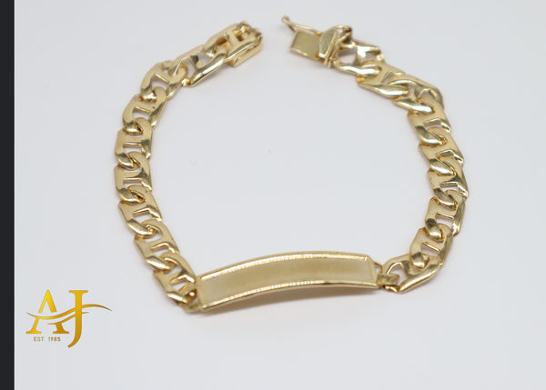 14K 6MM Mariner Baby ID Bracelet