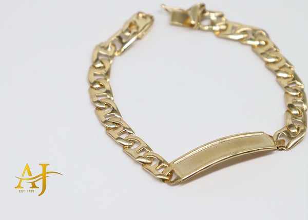 14K 6MM Mariner Baby ID Bracelet