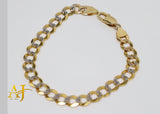 14K 8MM Diamond Cut Solid Cuban Link