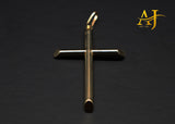 Cruz de oro amarillo de 14 kt