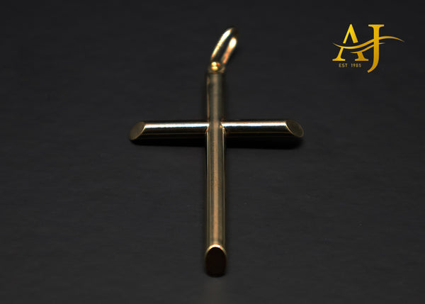 Cruz de oro amarillo de 14 kt