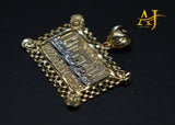 14K 2 Tone Last Supper Pendant