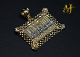 14K 2 Tone Last Supper Pendant