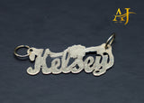 14K Cursive Gold Clover Name