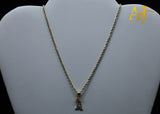 14K Rope Chain and Letter Initial