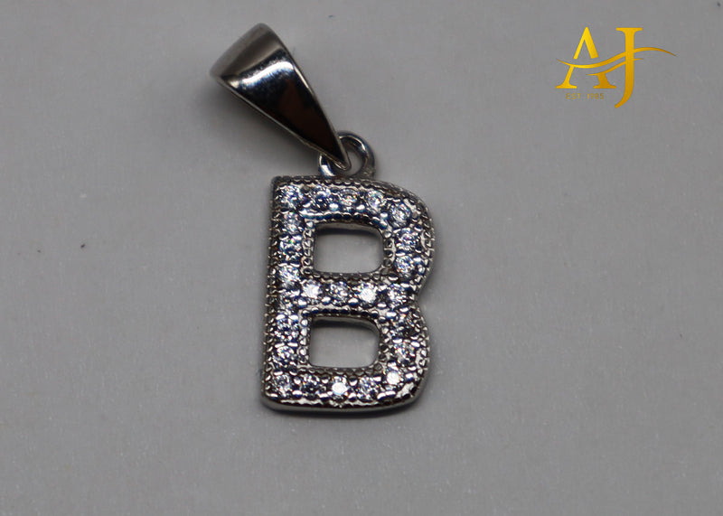 925 Initial CZ Pendant