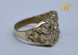 14K Solid Nugget Ring