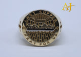 14K 2 Tone Last Supper Ring