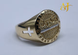 14K 2 Tone Last Supper Ring