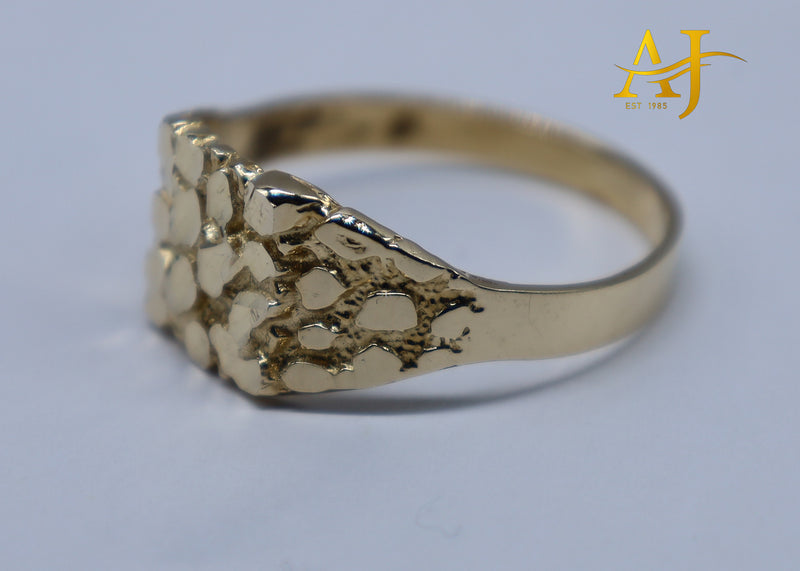 14K Solid Nugget Ring