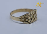 14K Solid Nugget Ring