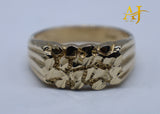 14K Solid Nugget Ring