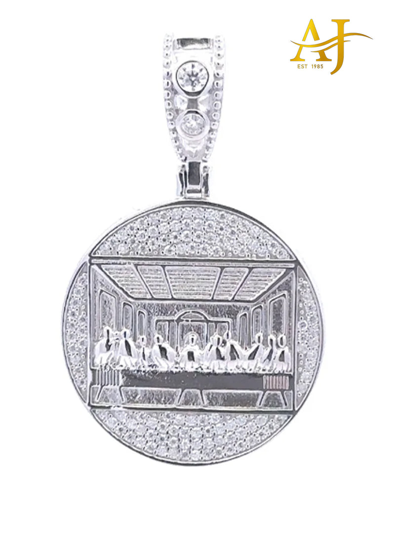 925 MOISSANITE RHODIUM LAST SUPPER