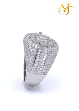 925 MOISSANITE MENS RHODIUM ICED OUT RING