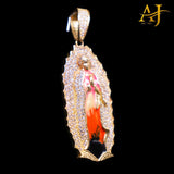 14KT Enamel Mother mary