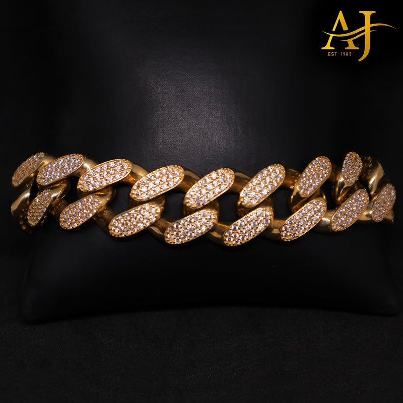 14KT Miami Cuban Link CZ