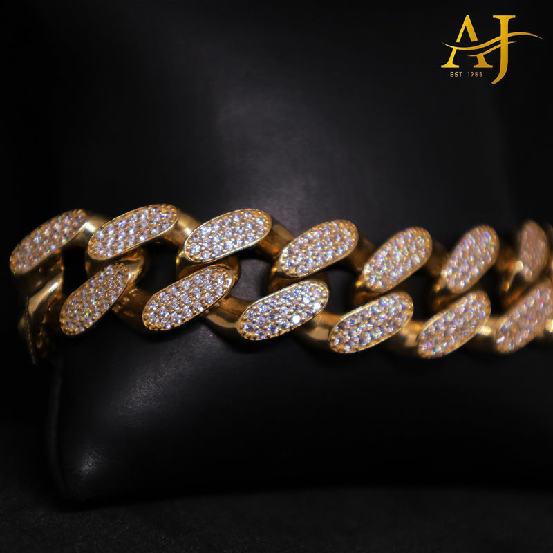 14KT Miami Cuban Link CZ