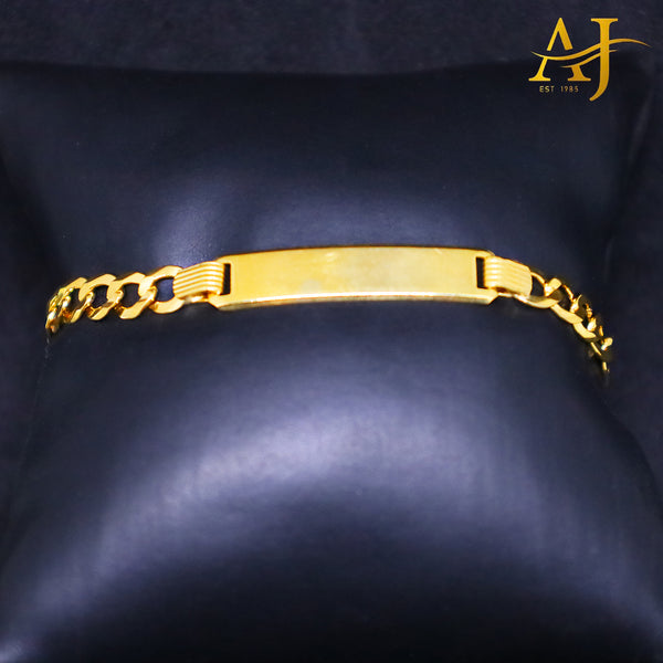 14KT Solid Cuban Link Baby ID