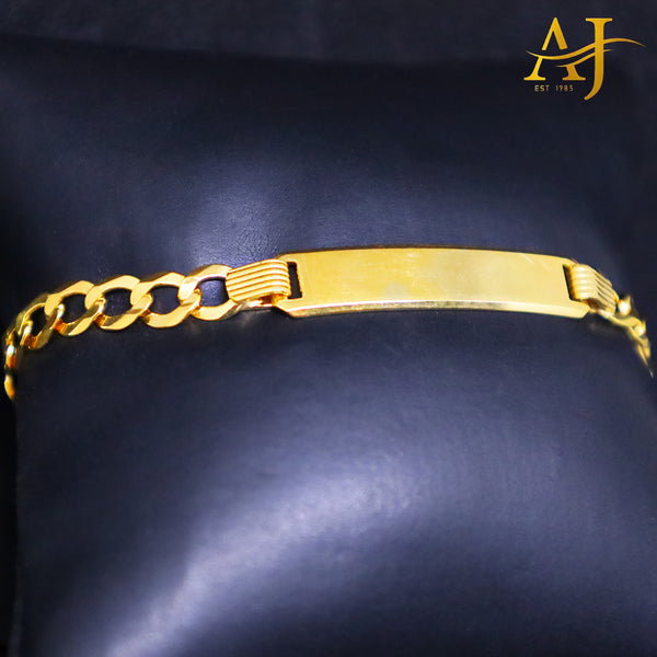 14KT Solid Cuban Link Baby ID