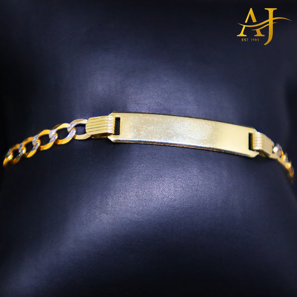 14KT Cuban Link Diamond Cut ID