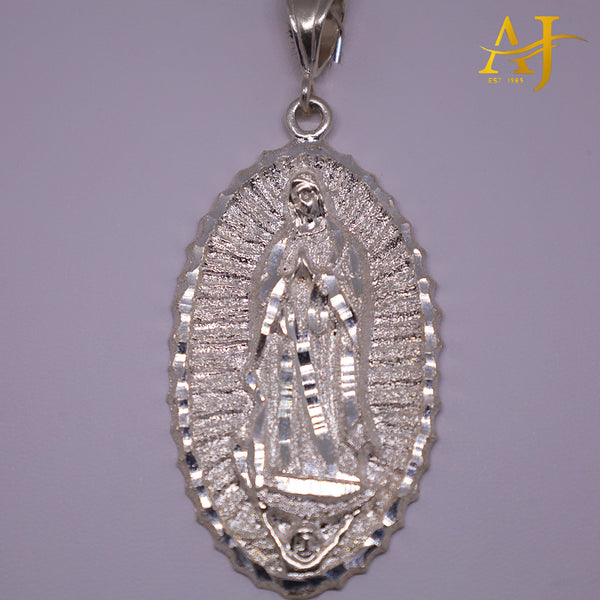 Virgen María talla diamante 925