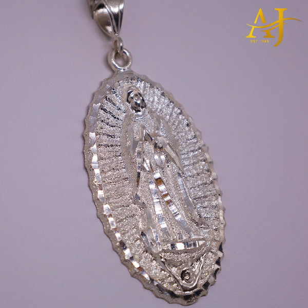 Virgen María talla diamante 925