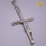 Colgante de cruz de plata 925