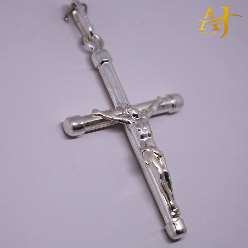 Colgante de cruz de plata 925