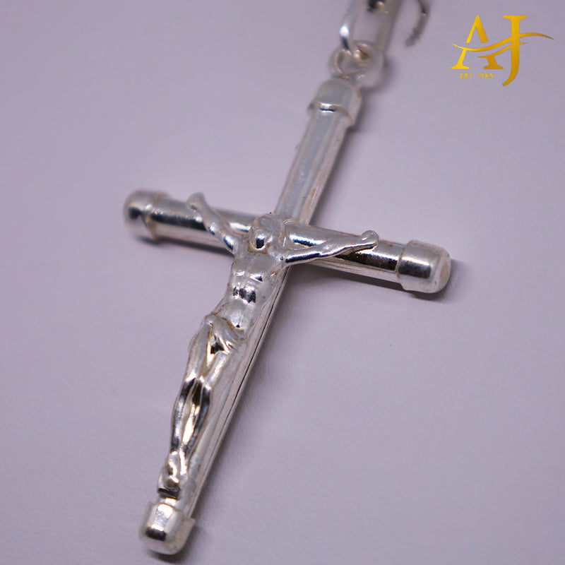 Colgante de cruz de plata 925