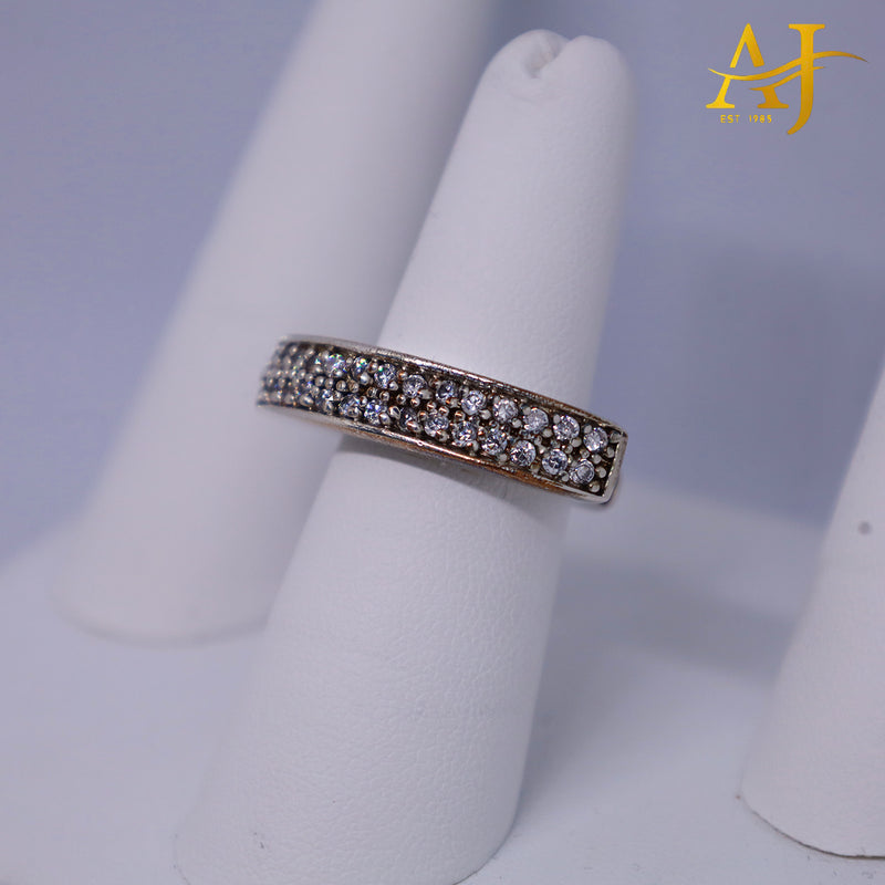 925 CZ Square Ring