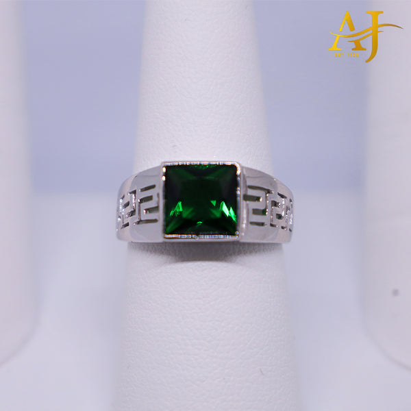 925 Emerald Versace CZ