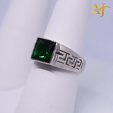 925 Emerald Versace CZ