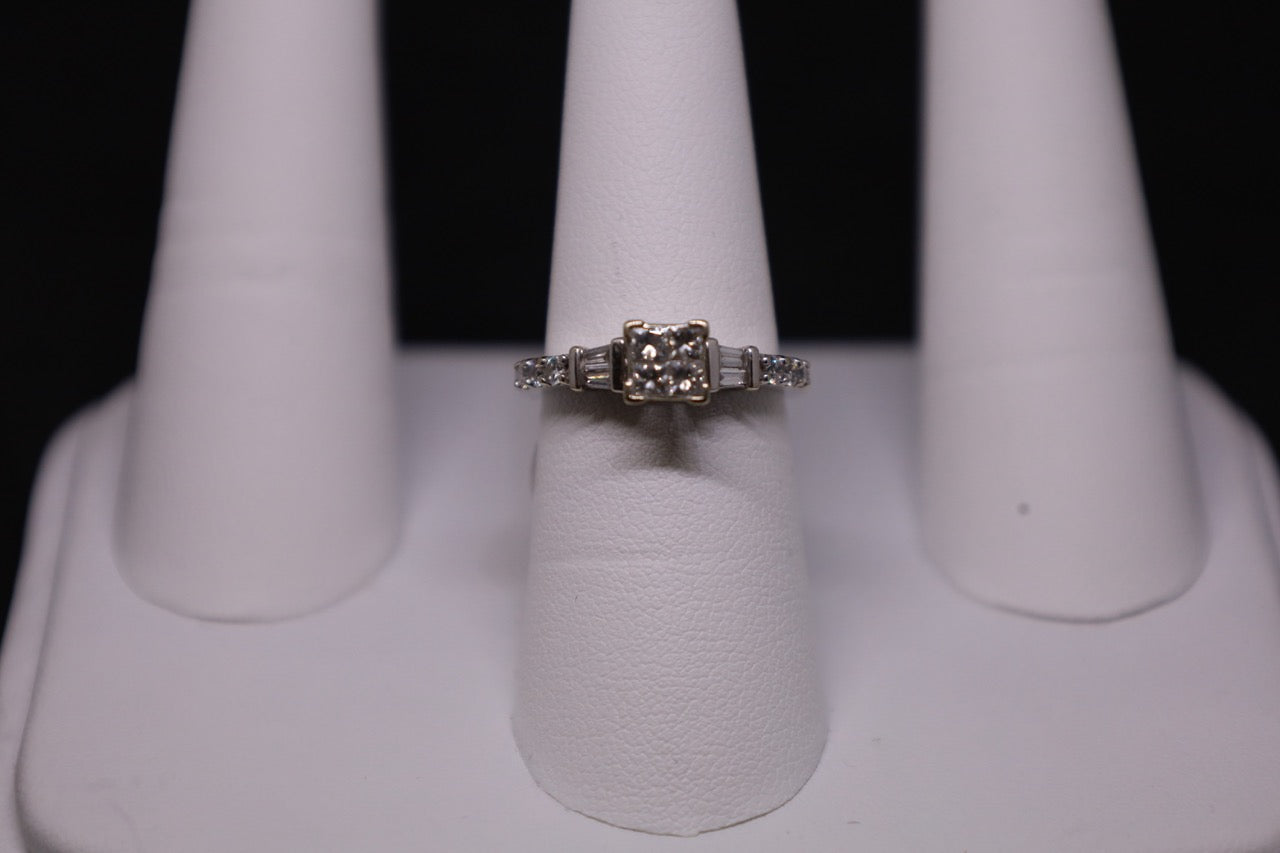 14KT Princess Cut Diamonds