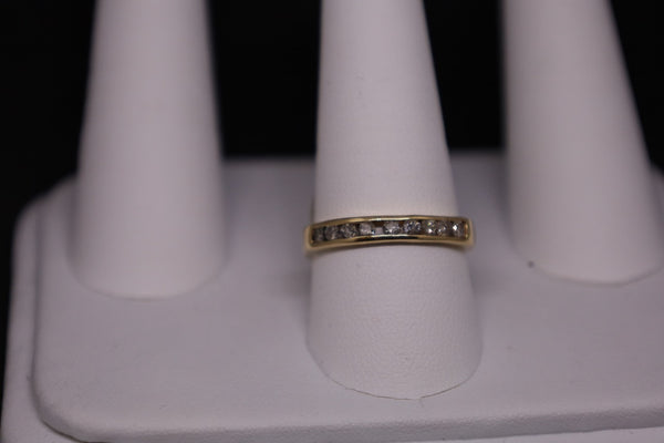 Anillo de diamantes para hombre de 14 kt