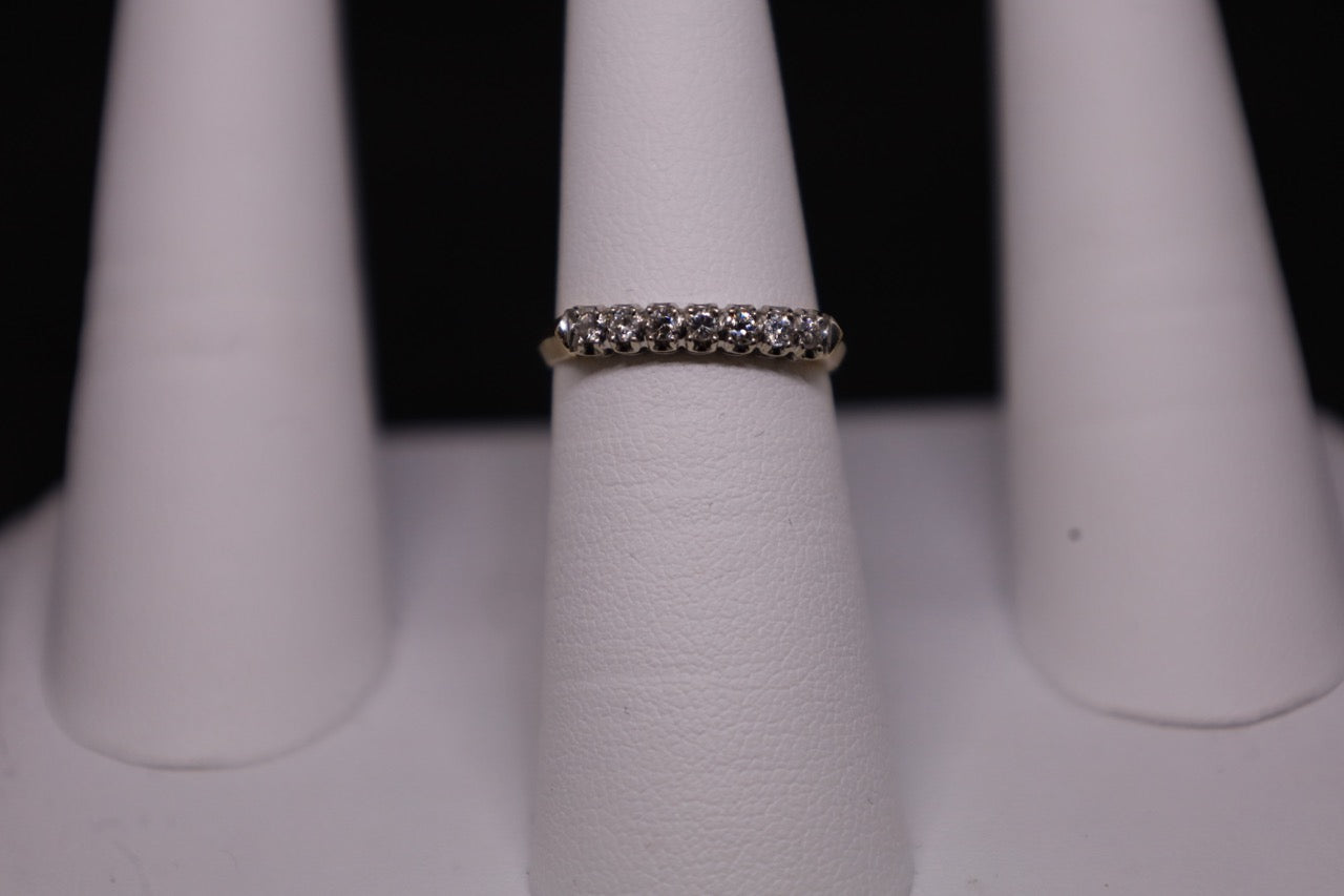 14KT Diamond Wedding Band