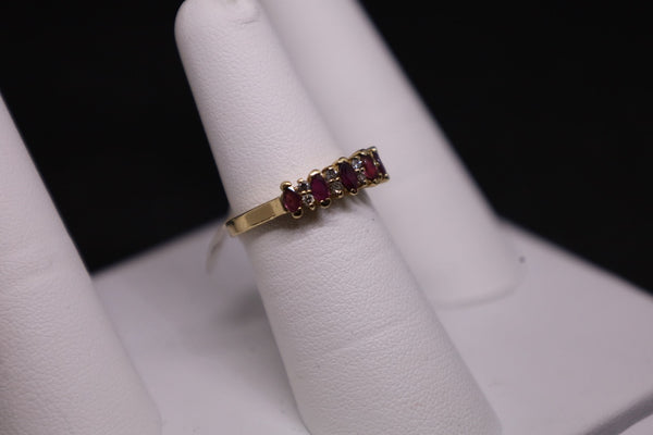 14KT Ruby & Diamond Ring