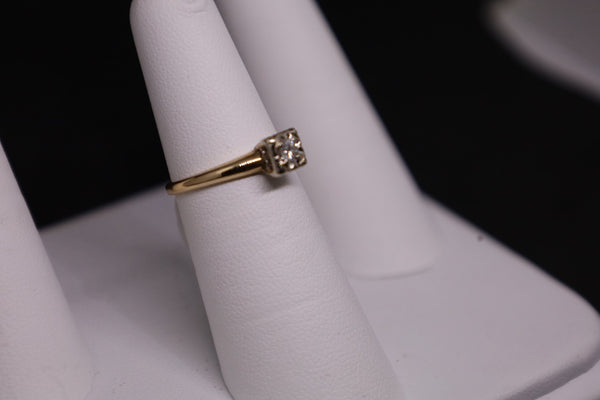 14KT 2 Tone Diamond Ring