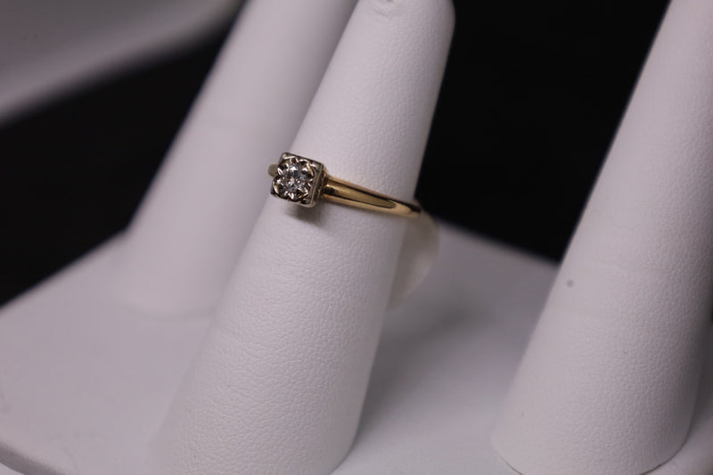 14KT 2 Tone Diamond Ring