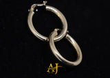 14KT Plain Gold Hoops